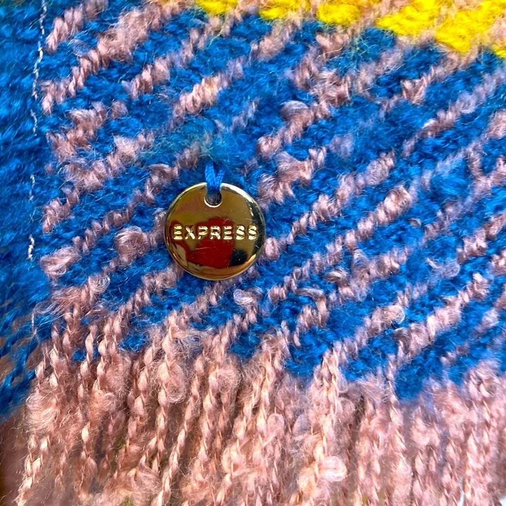 Express Brushed Blanket Fringes Scarf